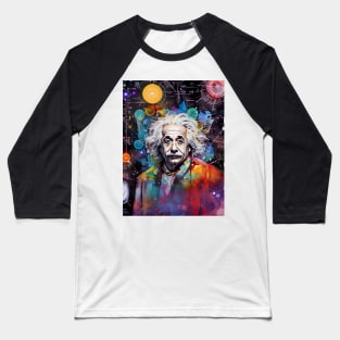 Pop Art Einstein Baseball T-Shirt